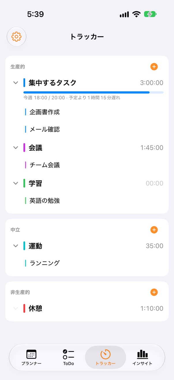 PlanLogのトラッカー